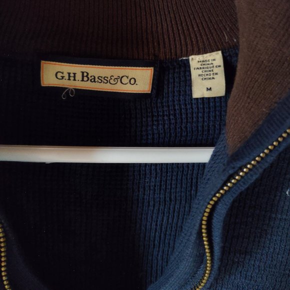 G.H. Bass & Co. Long-Sleeve Navy Sweater - Picture 3 of 4